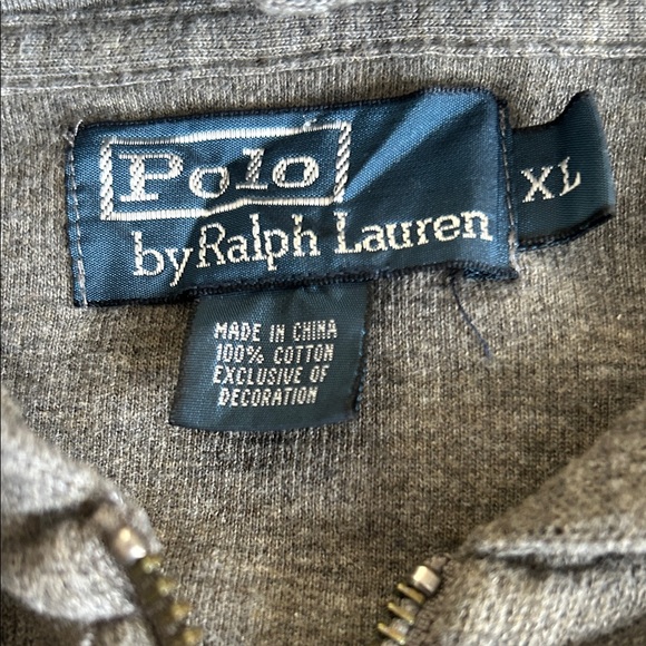 Ralph Lauren Polo Heather Gray Full Zip Jacket - Picture 2 of 7